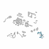 OEM Honda Sub-Cord, Air Conditioner Diagram - 80650-TP6-A31