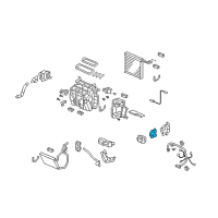 OEM Honda Crosstour Motor Assembly, Air Mix (Passenger Side) Diagram - 79170-TP6-A21