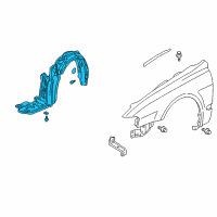 OEM 2002 Acura CL Fender, Right Front (Inner) Diagram - 74101-S3M-A00