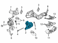 OEM Jeep Grand Wagoneer INSULATOR-ENGINE MOUNT Diagram - 68403918AB