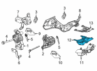 OEM Jeep Grand Wagoneer TRANSMISSION MOUNT Diagram - 68441339AB