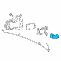 OEM 2017 Honda Pilot Sensor Assembly, Parking (Bumper Dark Gray) Diagram - 39680-TZ5-A01ZT