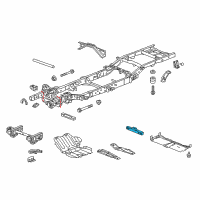 OEM 2015 Chevrolet Suburban Transmission Crossmember Diagram - 20971657