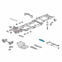 OEM 2016 Cadillac Escalade ESV Transmission Crossmember Diagram - 23208303