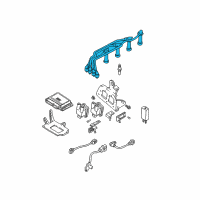 OEM Kia Spectra5 Spark Plug Cable Set Diagram - 2750123B70