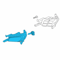 OEM Kia Front Fog Lamp Assembly, Left Diagram - 922012T550