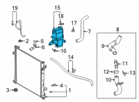 OEM 2021 Toyota Highlander Reservoir Tank Diagram - 16470-0P130