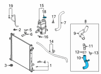 OEM 2020 Toyota Highlander Hose Diagram - 16573-F0130