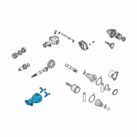 OEM 2005 Infiniti FX35 Carrier Complete-Gear Diagram - 38310-0C010