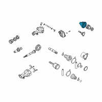 OEM Nissan 370Z Case - Differential Diagram - 38421-0C500