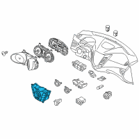 OEM Hyundai Heater Control Assembly Diagram - 97250-2V011-BLH