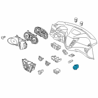 OEM 2014 Hyundai Veloster SWTICH Assembly-Button Start Diagram - 95450-2V000-PD5