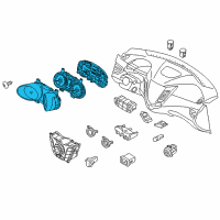 OEM 2013 Hyundai Veloster Cluster Assembly-Instrument Diagram - 94011-2V300