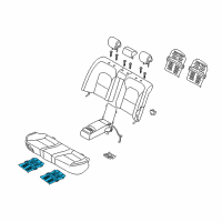 OEM 2016 Kia Cadenza Heater-Rear Seat Cushion Diagram - 892603R001