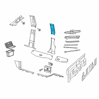 OEM 2018 Ram 1500 C Pillar Diagram - 1DX61BD1AB
