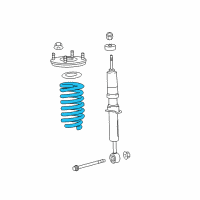 OEM Toyota Land Cruiser Coil Spring Diagram - 48131-60D40