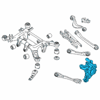 OEM 2022 BMW 840i WHEEL CARRIER, LEFT REAR Diagram - 33-30-6-850-561