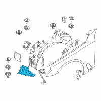 OEM 2018 BMW 530e xDrive Cover, Bottom Right Diagram - 51-75-7-340-744