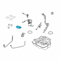 OEM 2007 Mercury Monterey Fuel Filter Diagram - 2L2Z-9155-AB