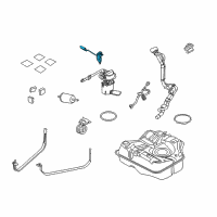 OEM Ford Focus Fuel Gauge Sending Unit Diagram - 8S4Z-9A299-B