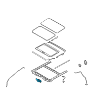 OEM 2016 Hyundai Accent Motor Assembly-Sunroof Diagram - 81631-0U000