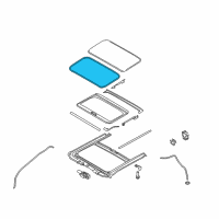 OEM 2015 Kia Forte5 Weatherstrip-Sunroof Glass Diagram - 816131R000