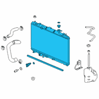 OEM 2018 Honda Accord Radiator Diagram - 19010-6C1-A01