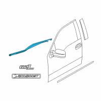 OEM 2010 Ford F-150 Belt Molding Diagram - 6L3Z-1821452-A