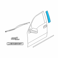 OEM 2014 Ford F-150 Upper Molding Diagram - 6L3Z-1520554-AA