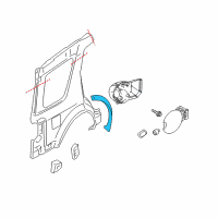 OEM 2008 Ford Taurus X Weatherstrip Diagram - 5F9Z-7428124-AA