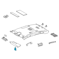 OEM Toyota Land Cruiser Sunvisor Holder Diagram - 74348-33040-A7