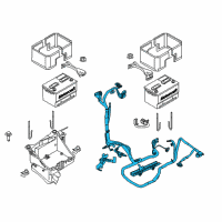 OEM 2016 Ford F-350 Super Duty Positive Cable Diagram - CC3Z-14300-A