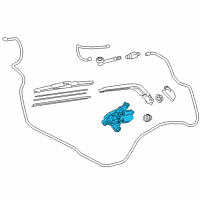 OEM Scion Rear Motor Diagram - 85130-74020