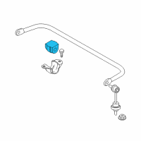 OEM 2007 BMW 550i Stabilizer Rubber Mounting Diagram - 33-55-6-761-004