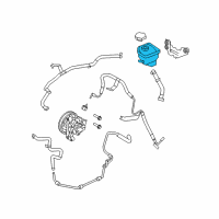 OEM 2012 Ford Fusion Power Steering Pump Reservoir Diagram - 7H6Z-3E764-A