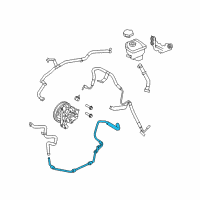 OEM 2011 Ford Fusion Lower Return Hose Diagram - AH6Z-3A713-H