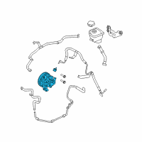 OEM 2009 Lincoln MKZ Power Steering Pump Diagram - 8H6Z-3A696-A