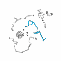 OEM 2012 Lincoln MKZ Pressure Hose Diagram - AH6Z-3A719-C