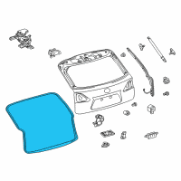 OEM 2012 Lexus RX350 Weatherstrip, Back Door Diagram - 67881-0E020