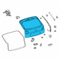 OEM 2011 Lexus RX450h Panel Sub-Assembly, Back Diagram - 67005-48751
