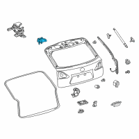 OEM 2016 Lexus NX200t Hinge Assy, Back Door Diagram - 68810-0E020