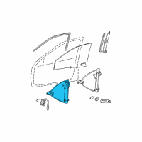 OEM 2003 Hyundai Sonata Front Left Power Window Regulator Assembly Diagram - 82403-38011