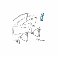OEM 2005 Hyundai Sonata Channel Assembly-Front Door Rear L Diagram - 82559-38000
