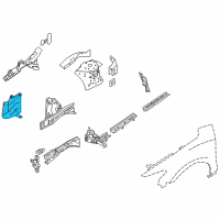 OEM 2016 Nissan Maxima Cover Splash HOODR Diagram - 64838-3TA0A