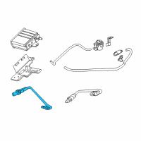 OEM 2019 Chevrolet Tahoe Front Oxygen Sensor Diagram - 12666673