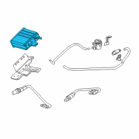 OEM 2017 GMC Yukon Vapor Canister Diagram - 84106550