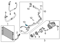 OEM 2022 Hyundai Ioniq Sensor-Pressure Diagram - 97721-D2000