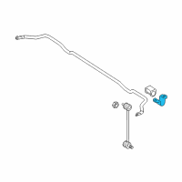 OEM Kia Borrego Bracket-STABILIZER Bar Diagram - 555143K000