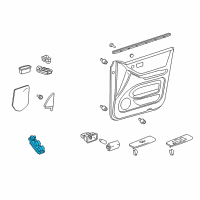 OEM Toyota Highlander Window Switch Diagram - 84040-48122