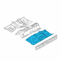 OEM 2018 Infiniti Q60 Floor-Front, LH Diagram - G4321-6HAMA